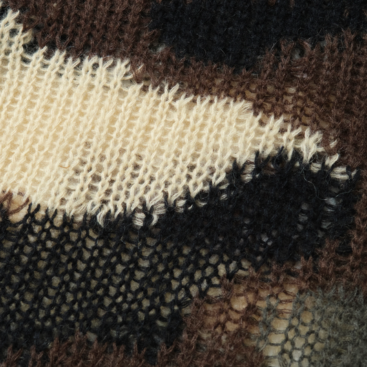 Magic Stick Mohair Camo Crew Knit Woodland