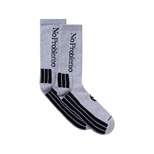 No Problemo Socks Grey Marl