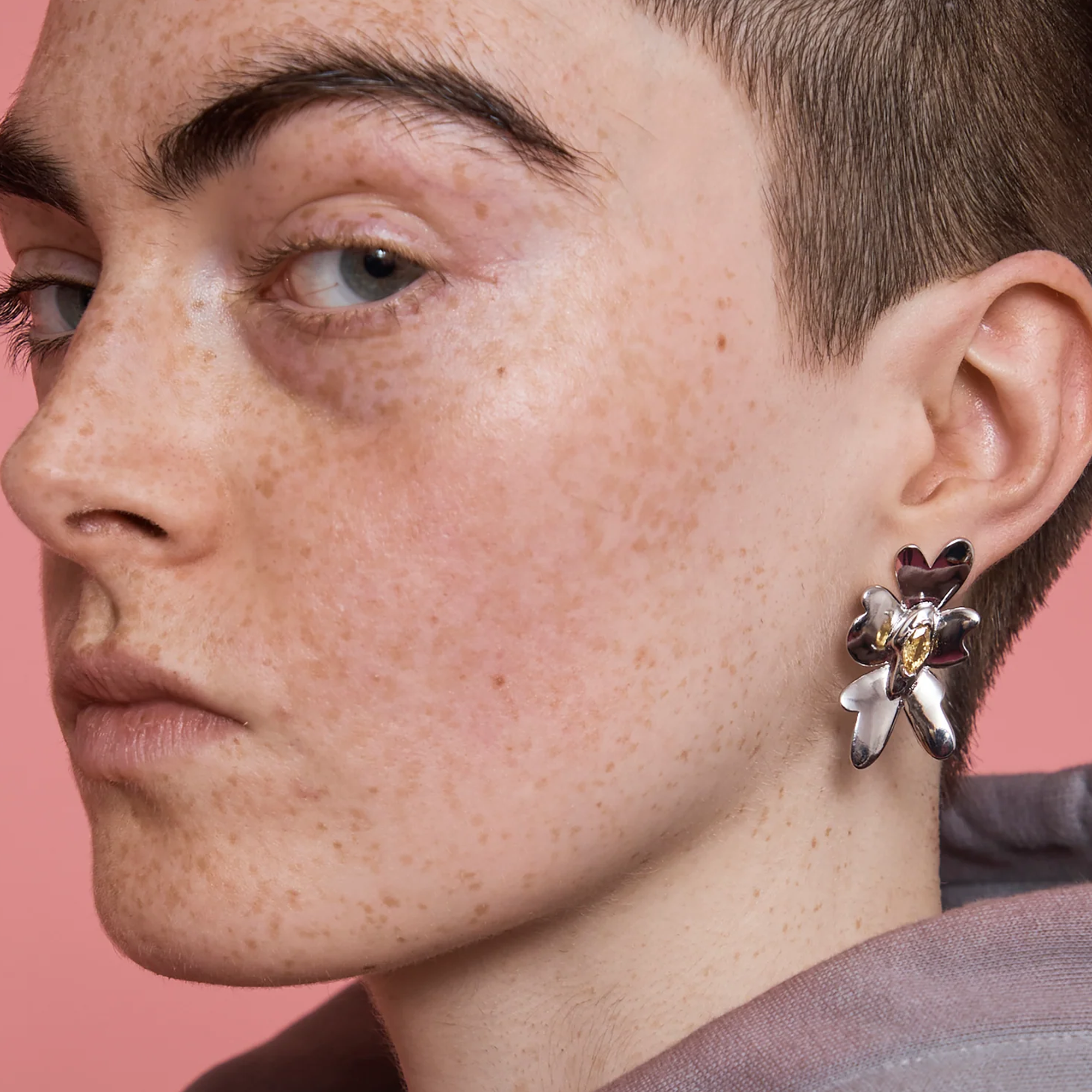 Collina Strada Daisy Earring Lemon