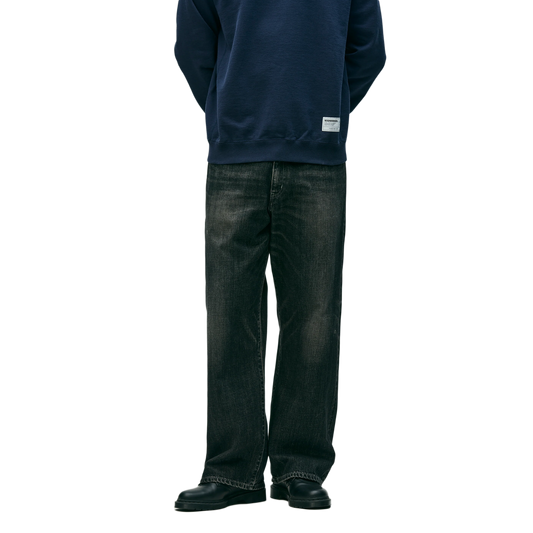 Neighborhood Washed Denim Dp Wide Pants Indigo