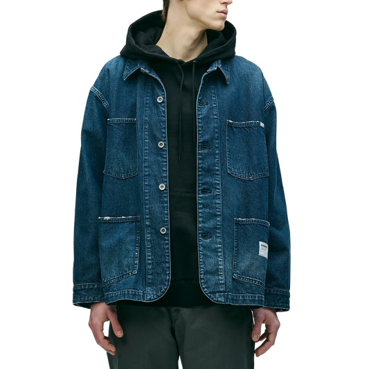 Neighborhood Washed Denim Coverall Jacket Indigo