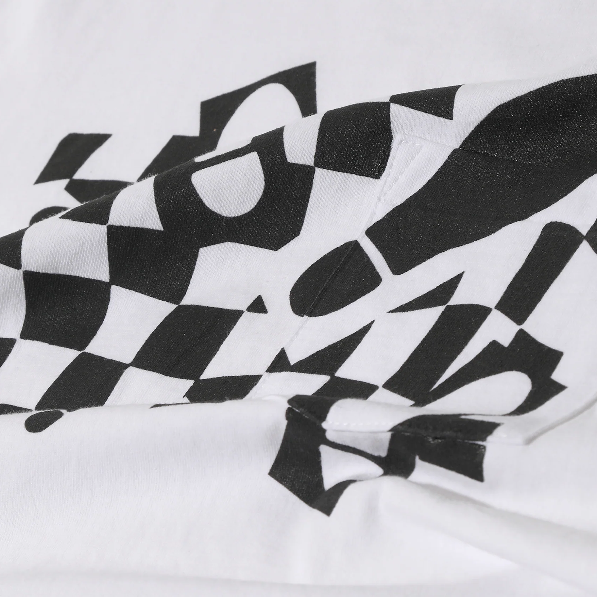 Engineered Garments Printed Cross Crew Neck T-shirt White Foot Print