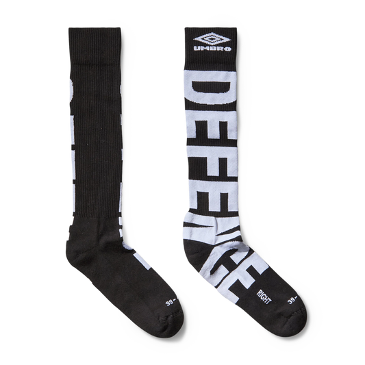 Umbro Offence Defence Socks Black White