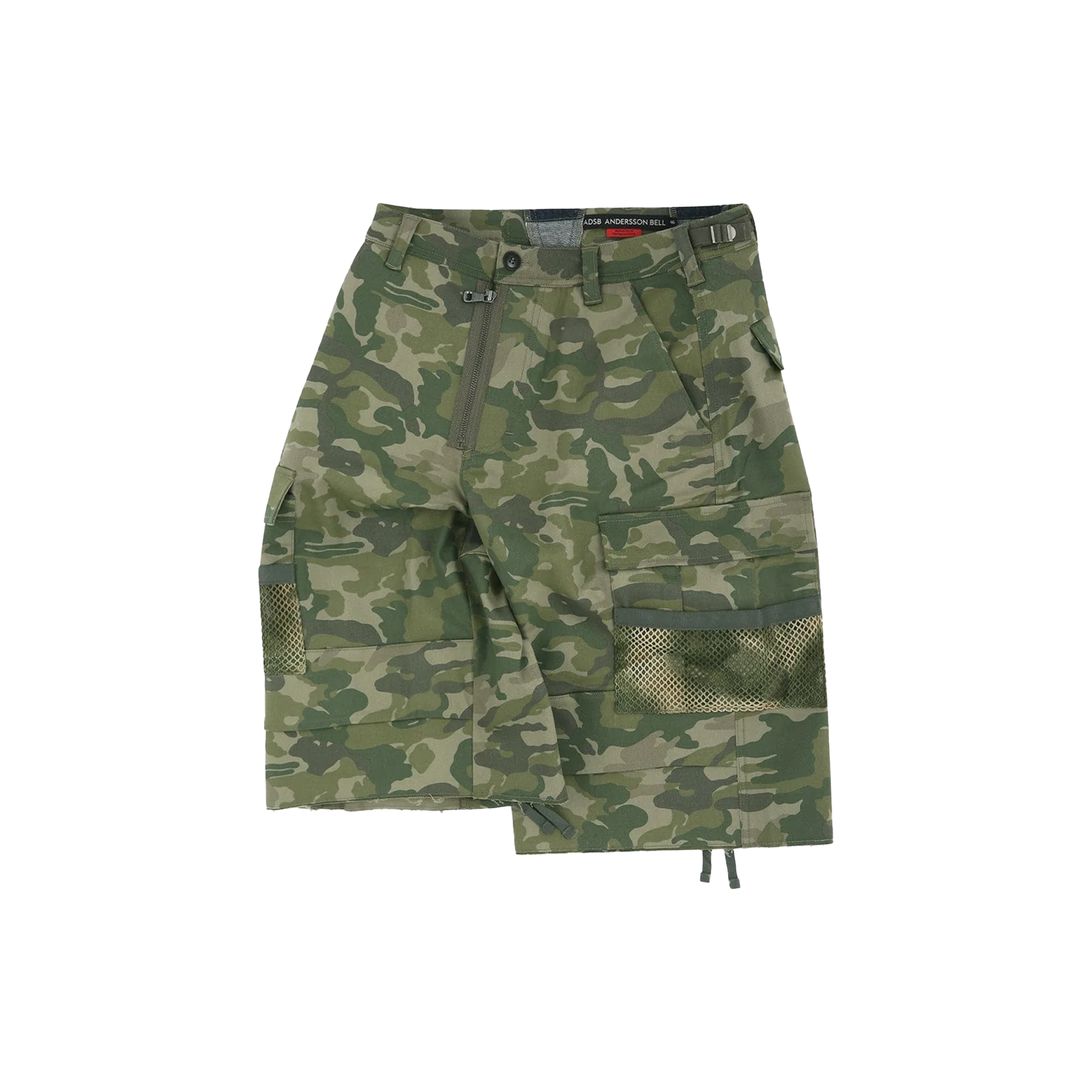 Andersson Bell Depot Camouflage Cargo Shorts Khaki APA808M
