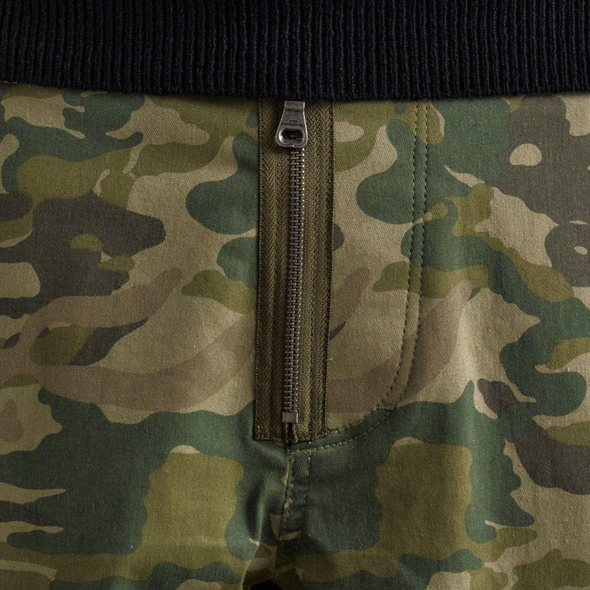 Andersson Bell Depot Camouflage Cargo Shorts Khaki APA808M