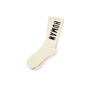 Human Made HM Logo Socks White HM29GD062W