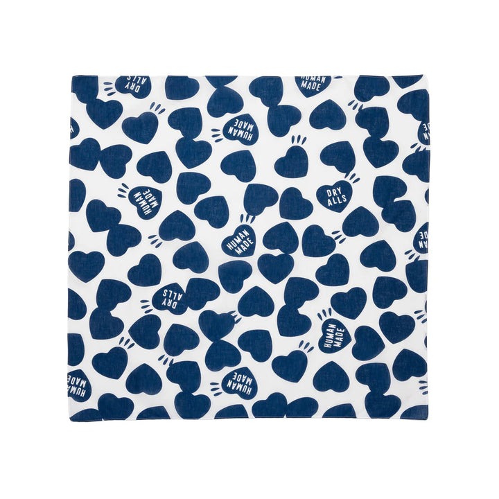 Human Made Heart Big Bandana Navy HM29GD075N