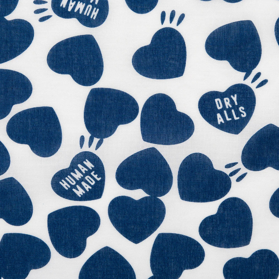 Human Made Heart Big Bandana Navy HM29GD075N