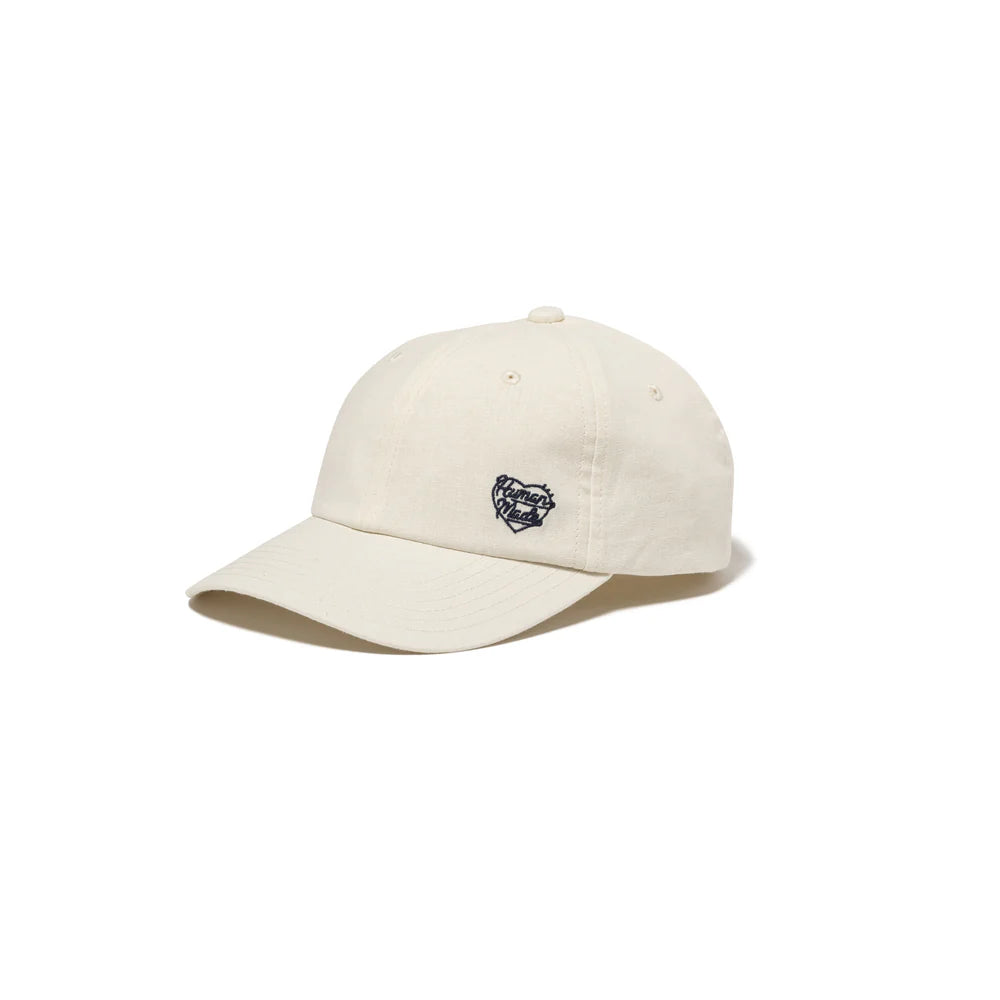 Human Made 6Panel Linen Cap White HM29GD046W