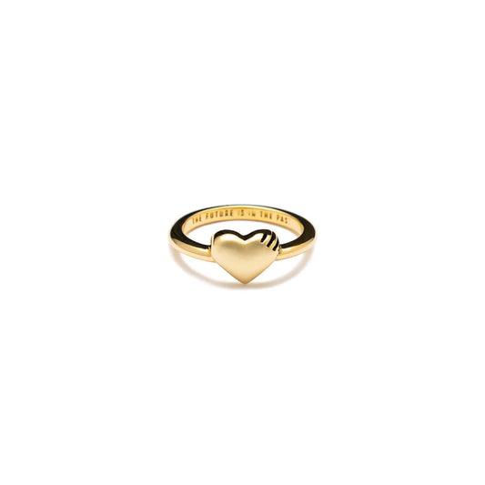 Human Made Heart Silver Ring Gold HM29GD068G