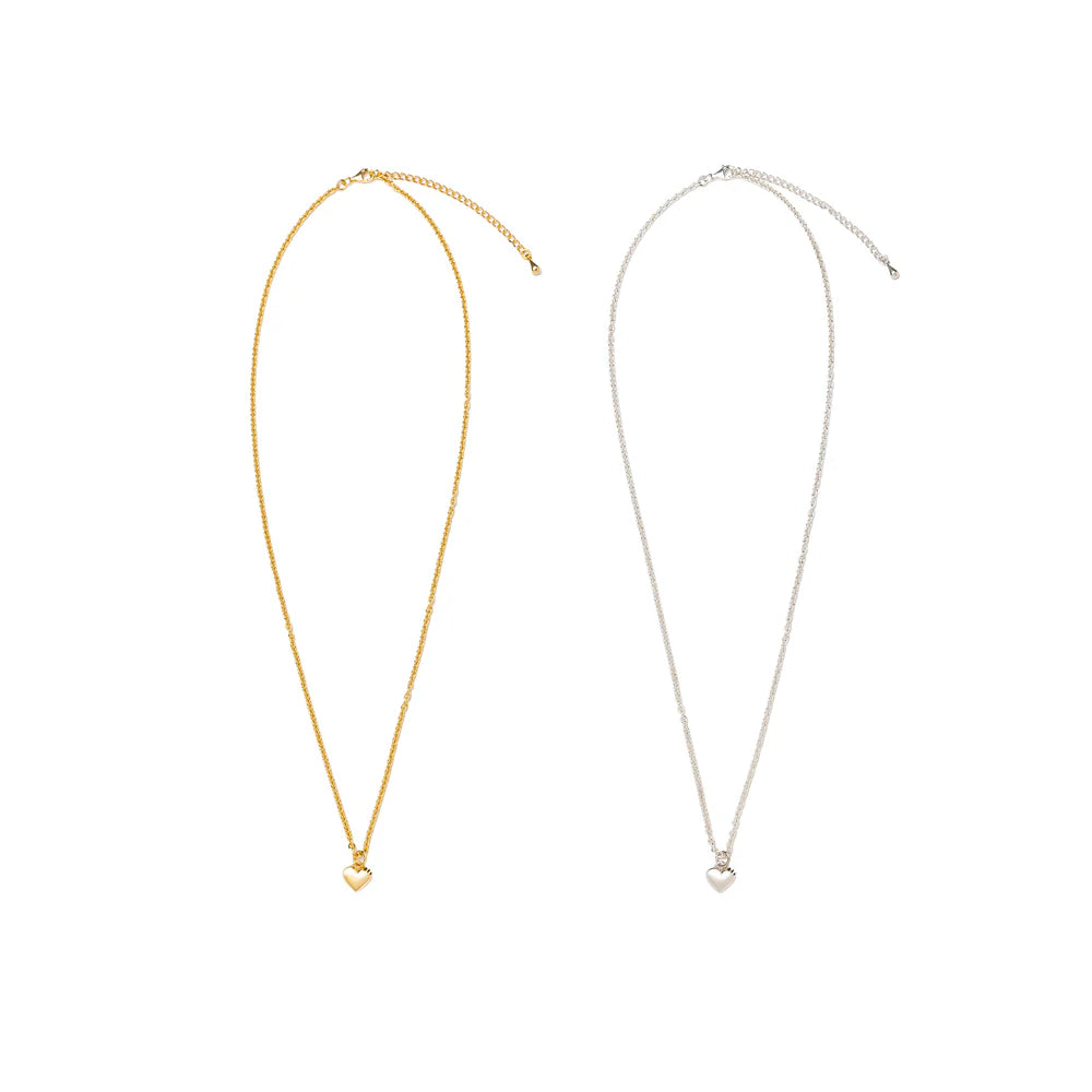 Human Made Heart Silver Necklace Gold HM29GD071G