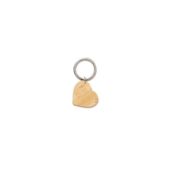 Human Made Heart Bamboo Keyring Beige HM29GD085