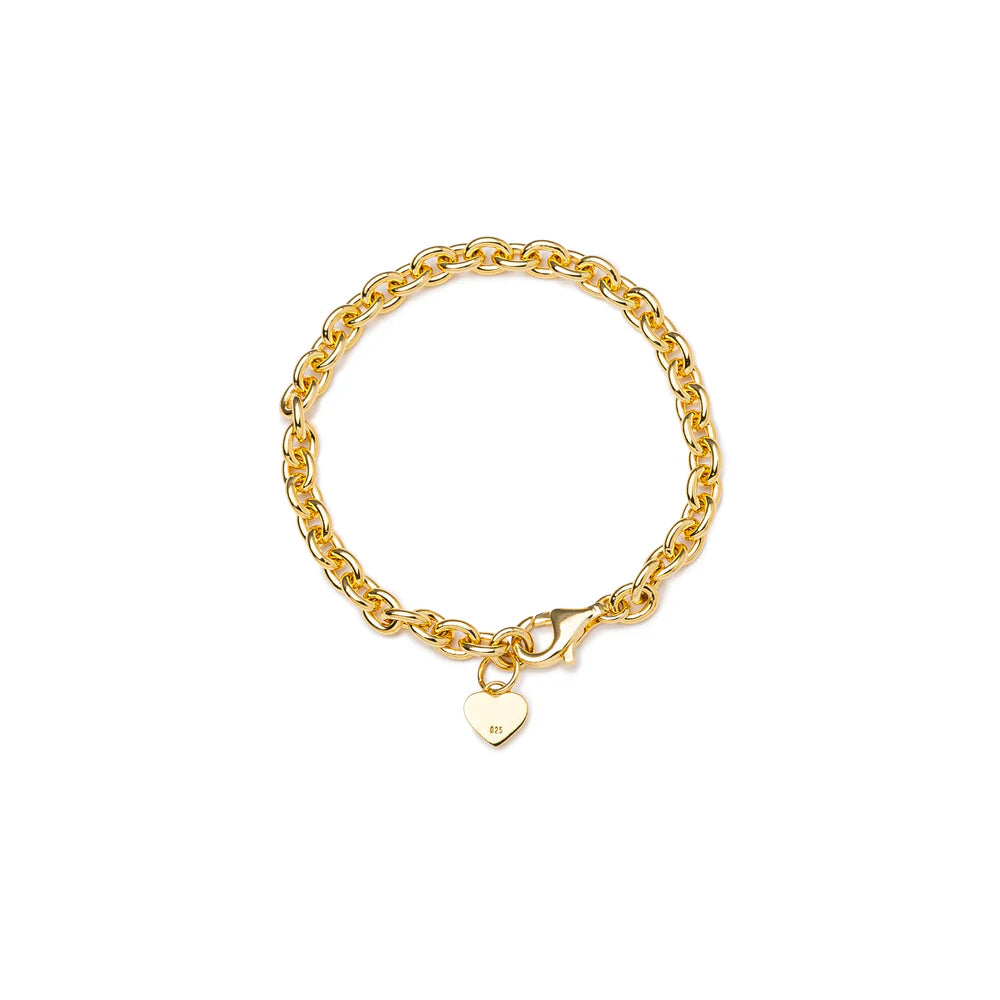 Human Made Heart Silver Bracelet Gold HM29GD070G