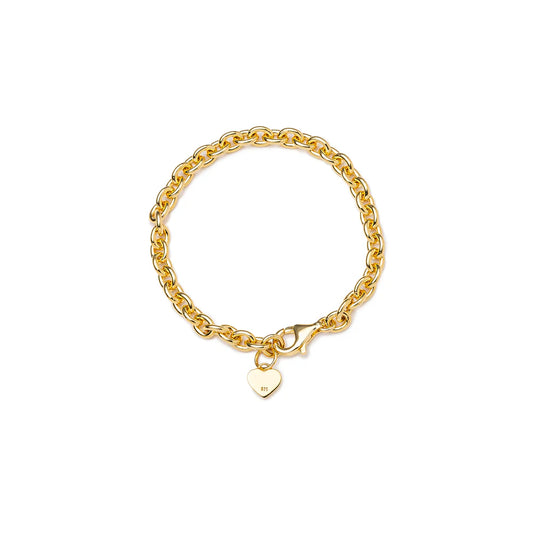 Human Made Heart Silver Bracelet Gold HM29GD070G