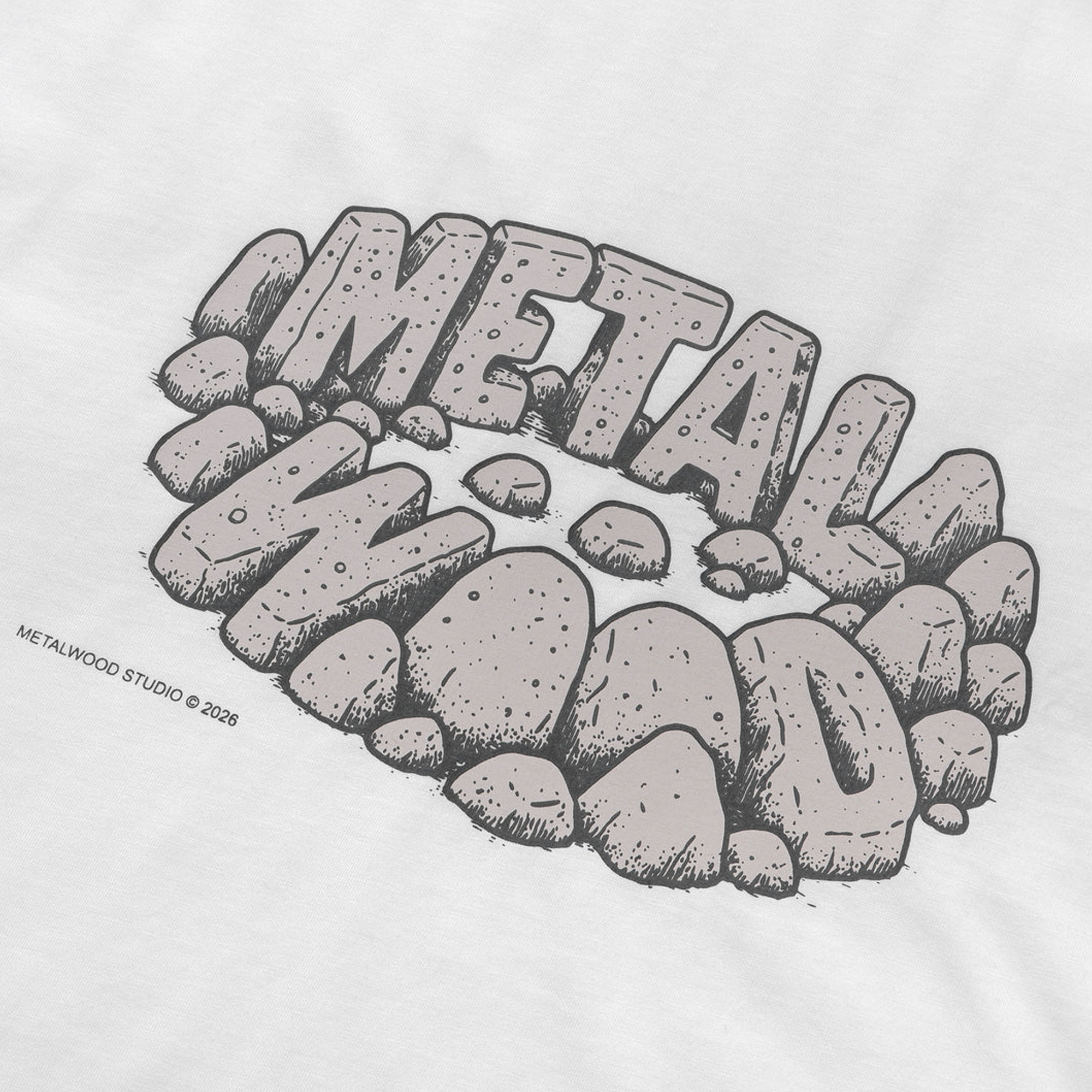Metalwood Stonehenge T-Shirt White