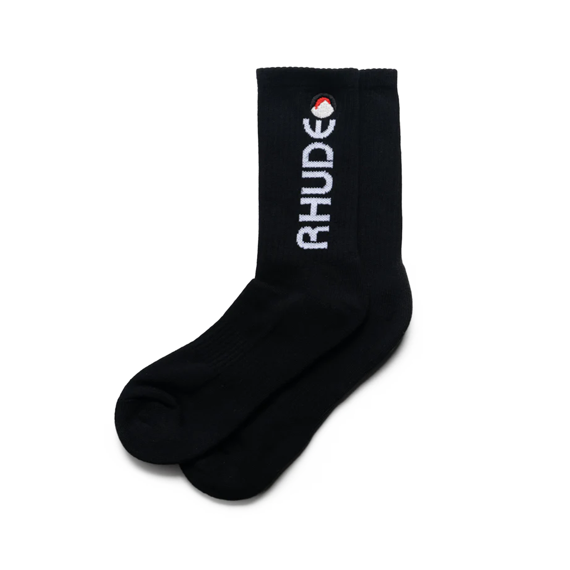 R H U D E Moonlight Footy Sock Black/White/Red