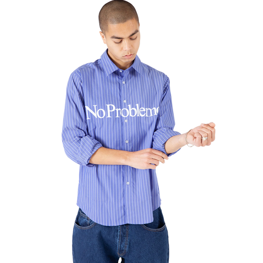 No Problemo L/S Poplin Shirt Navy