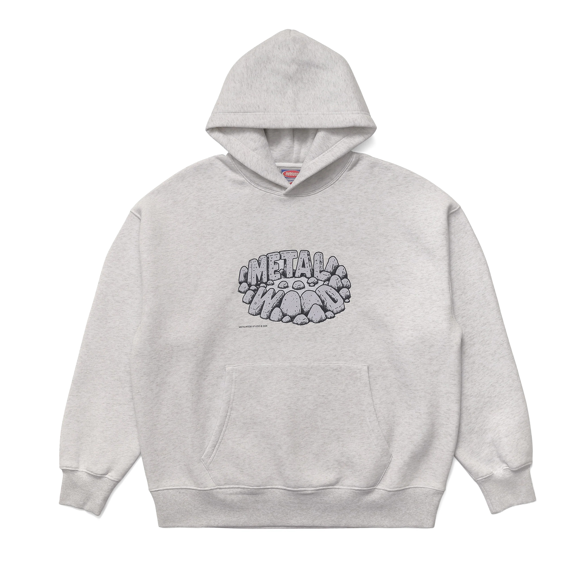 Metalwood Stonehenge Hooded Sweatshirt Heather Grey