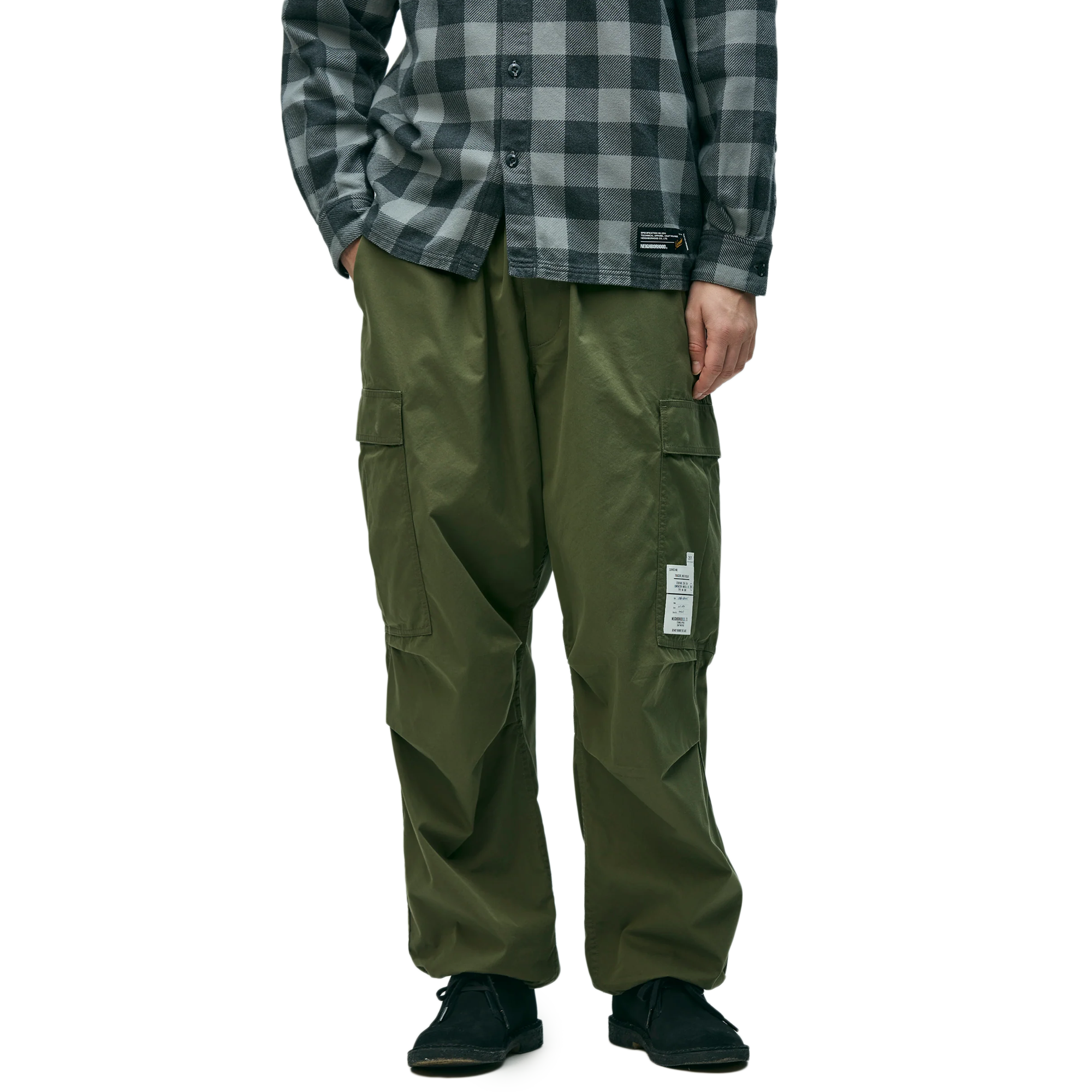 Neighborhood Wide Cargo Pants Olive Drab 261SPNH-PTM03OD