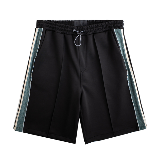 Jungles Jungles Knit Panel Shorts Black/Green