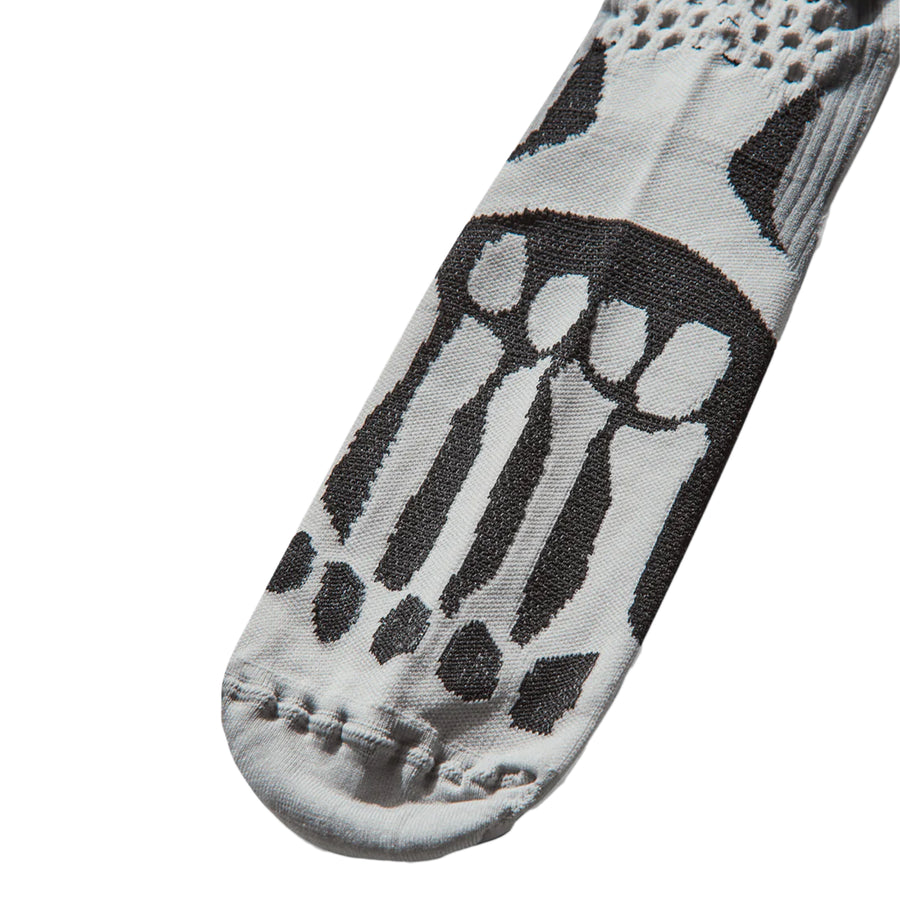 ROA Bones Long Socks Light Grey FW25