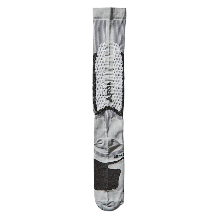 ROA Bones Long Socks Light Grey FW25