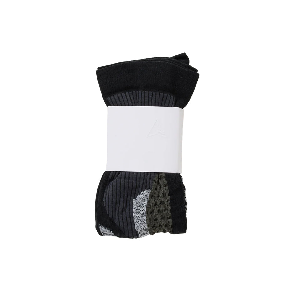 ROA Bones Long Socks Dark Grey FW25