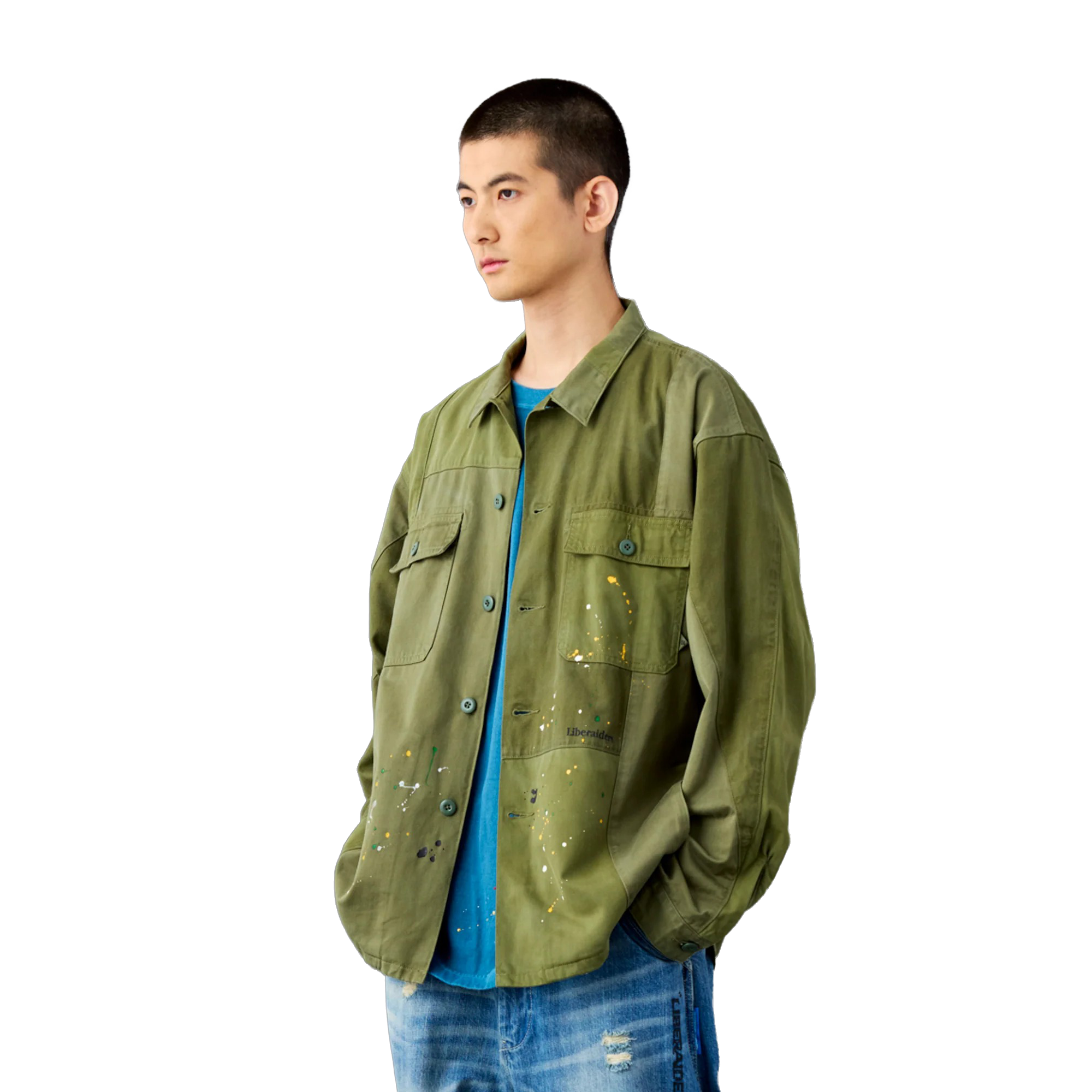 Liberaiders Patchwork BDU Shirt Olive
