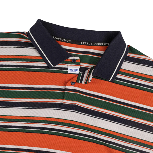 Martine Rose Oversized Polo Green/Orange
