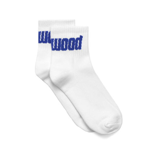 Metalwood Metal Logo Quarter Sock White/Blurple