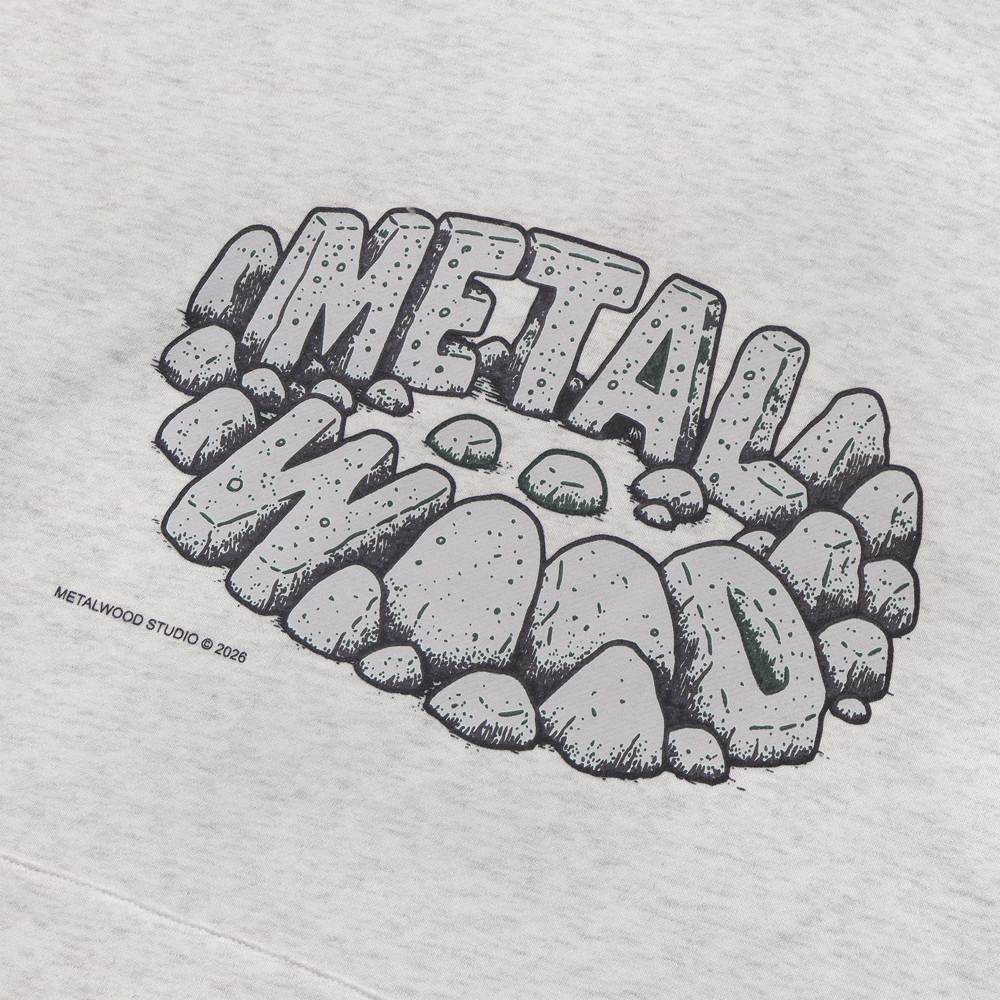 Metalwood Stonehenge Hooded Sweatshirt Heather Grey
