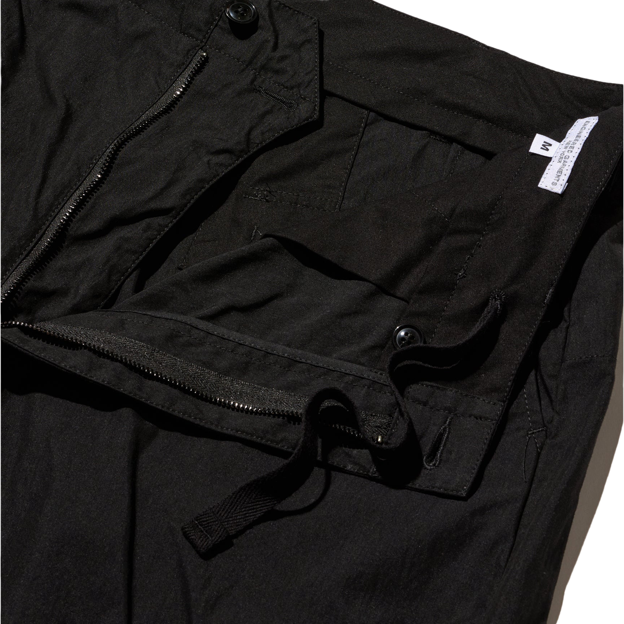 Engineered Garments FA Pant Black Light Weight Nyco Poplin