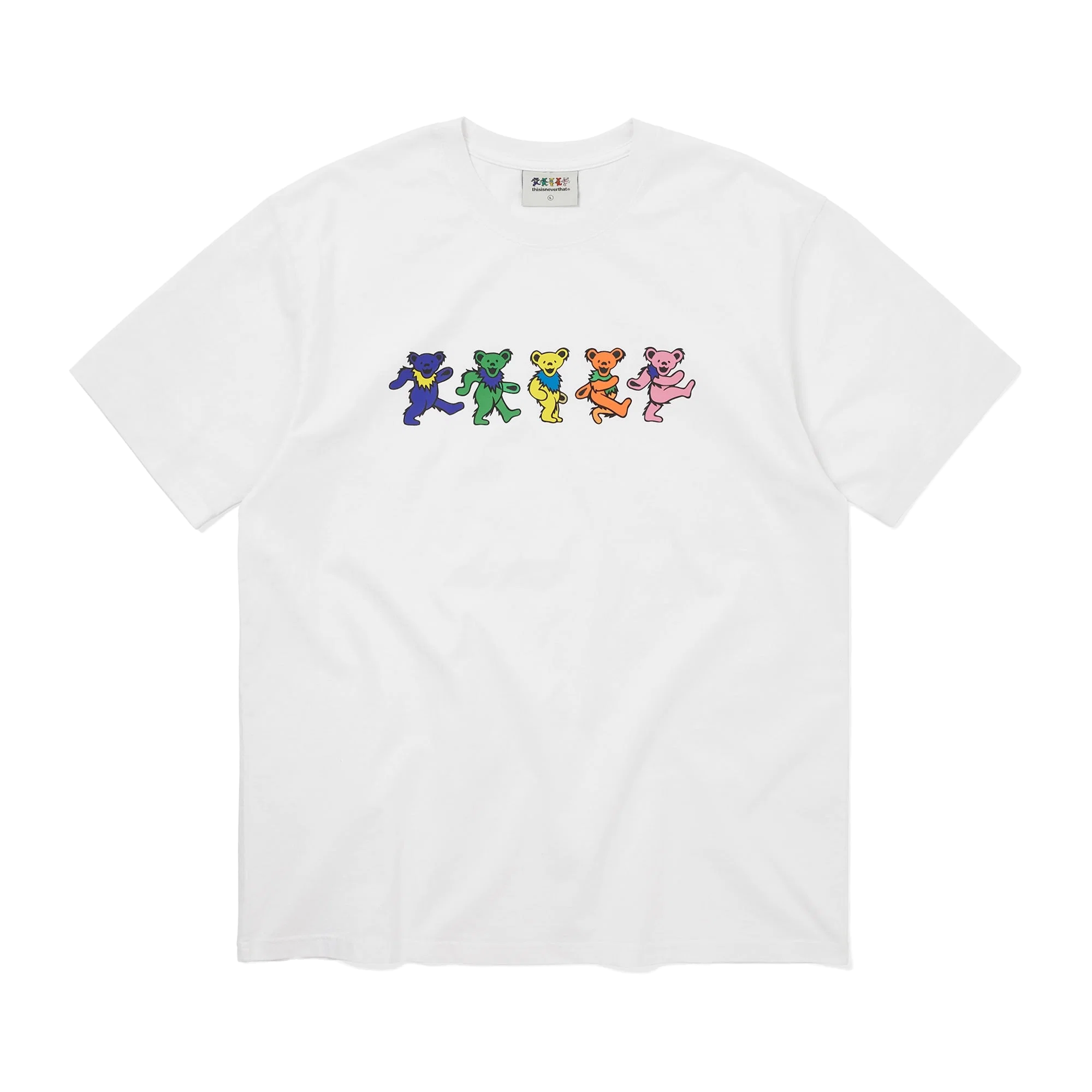 thisisneverthat x Grateful Dead Dancing Bears T-Shirt White