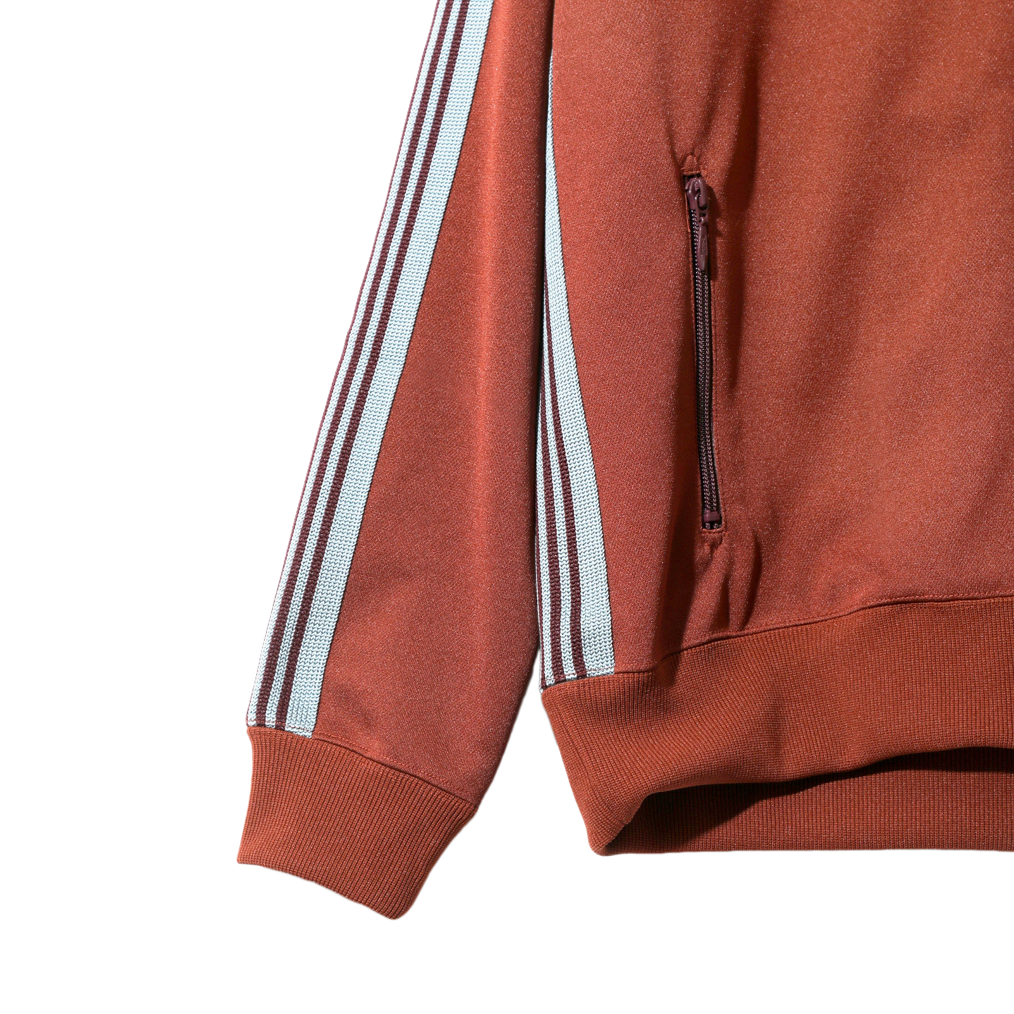 Needles Track Jacket Poly Smooth Rust