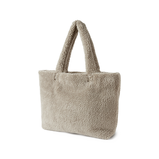 Museum of Peace & Quiet Wordmark Sherpa Tote Bag Navy