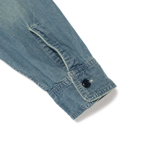 Human Made Military Chambray Shirt Blue HM31SH006