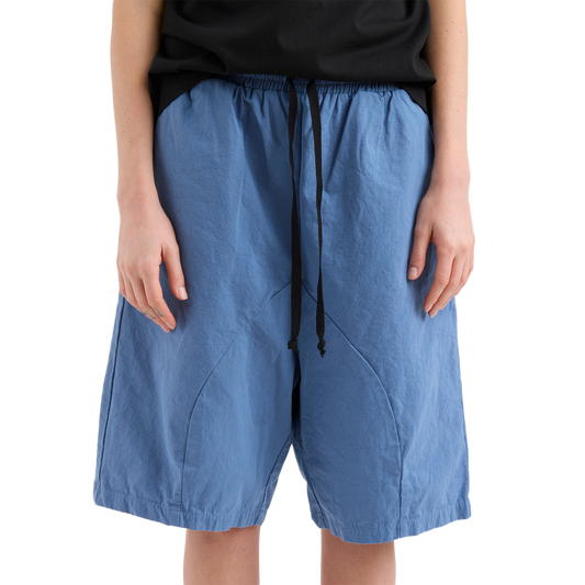 Pseushi Elasticated Cotton Shorts Pond