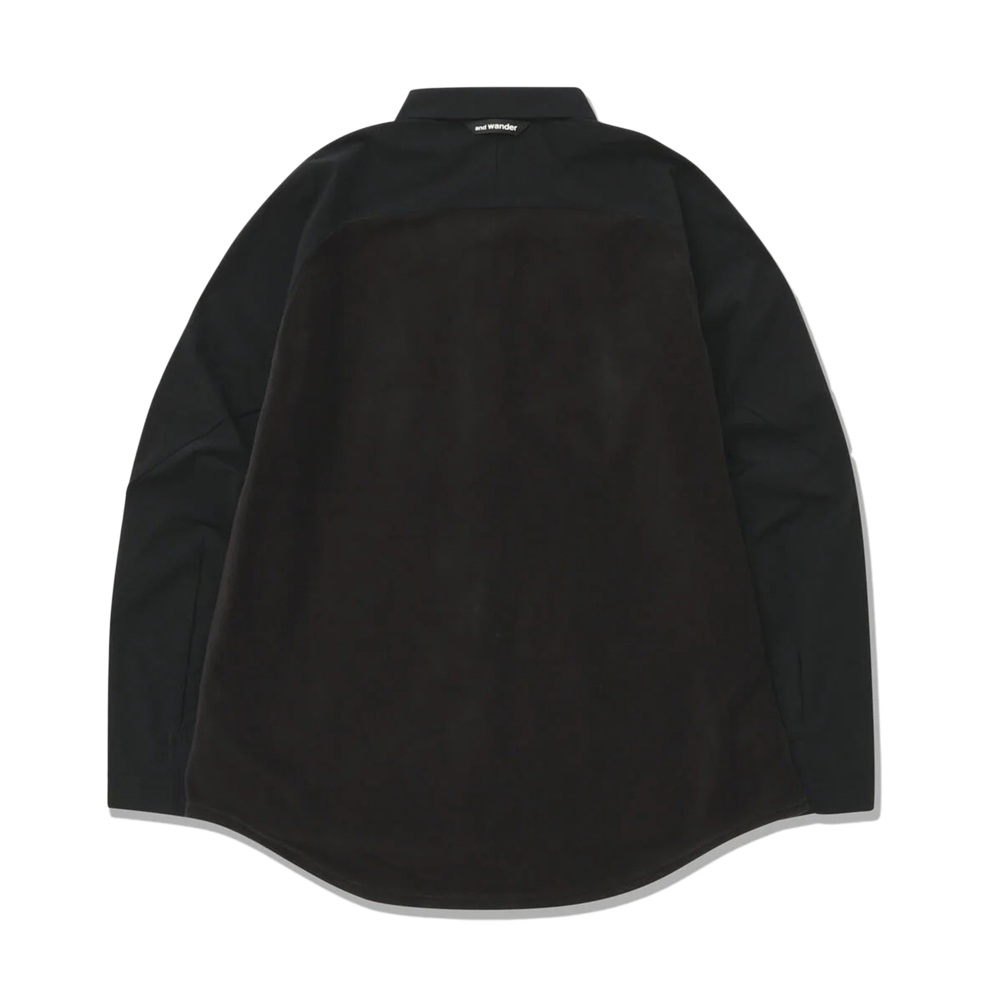 and wander Fleece Base Long Sleeve Shirt Black