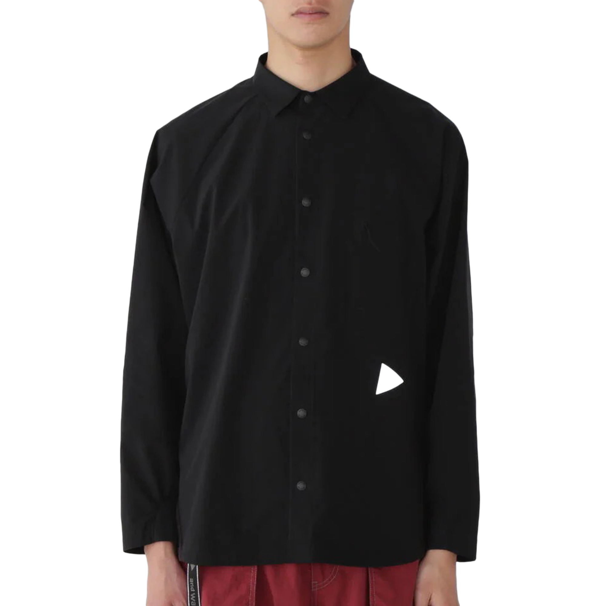 and wander Fleece Base Long Sleeve Shirt Black