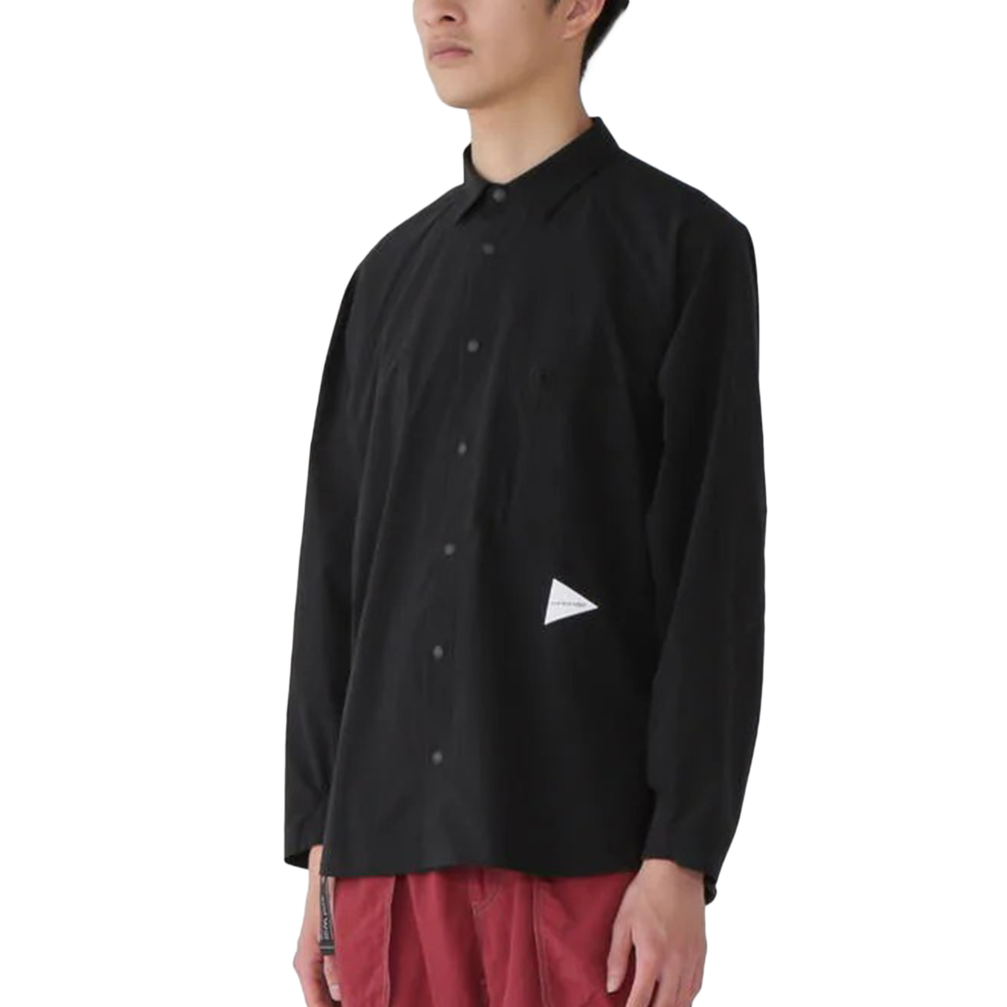 and wander Fleece Base Long Sleeve Shirt Black