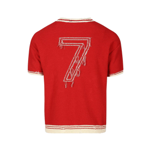 Andersson Bell Football Short Sleeve Sweater Red ATB1285M