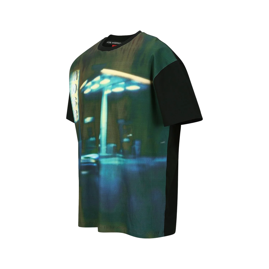 Andersson Bell Gas Station Logo T-Shirts Black ATB1289M