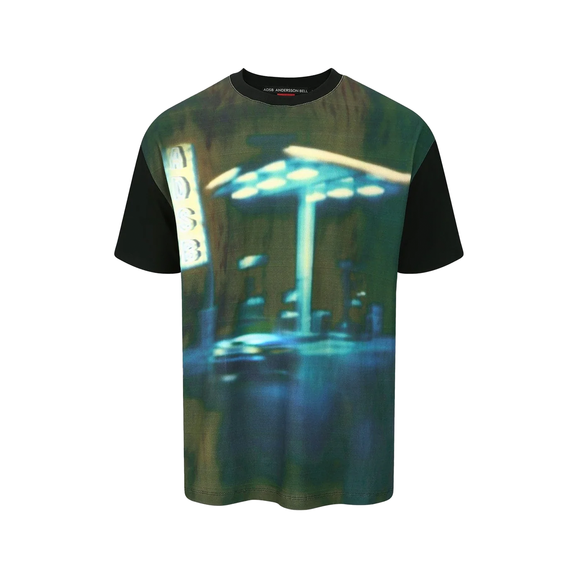 Andersson Bell Gas Station Logo T-Shirts Black ATB1289M