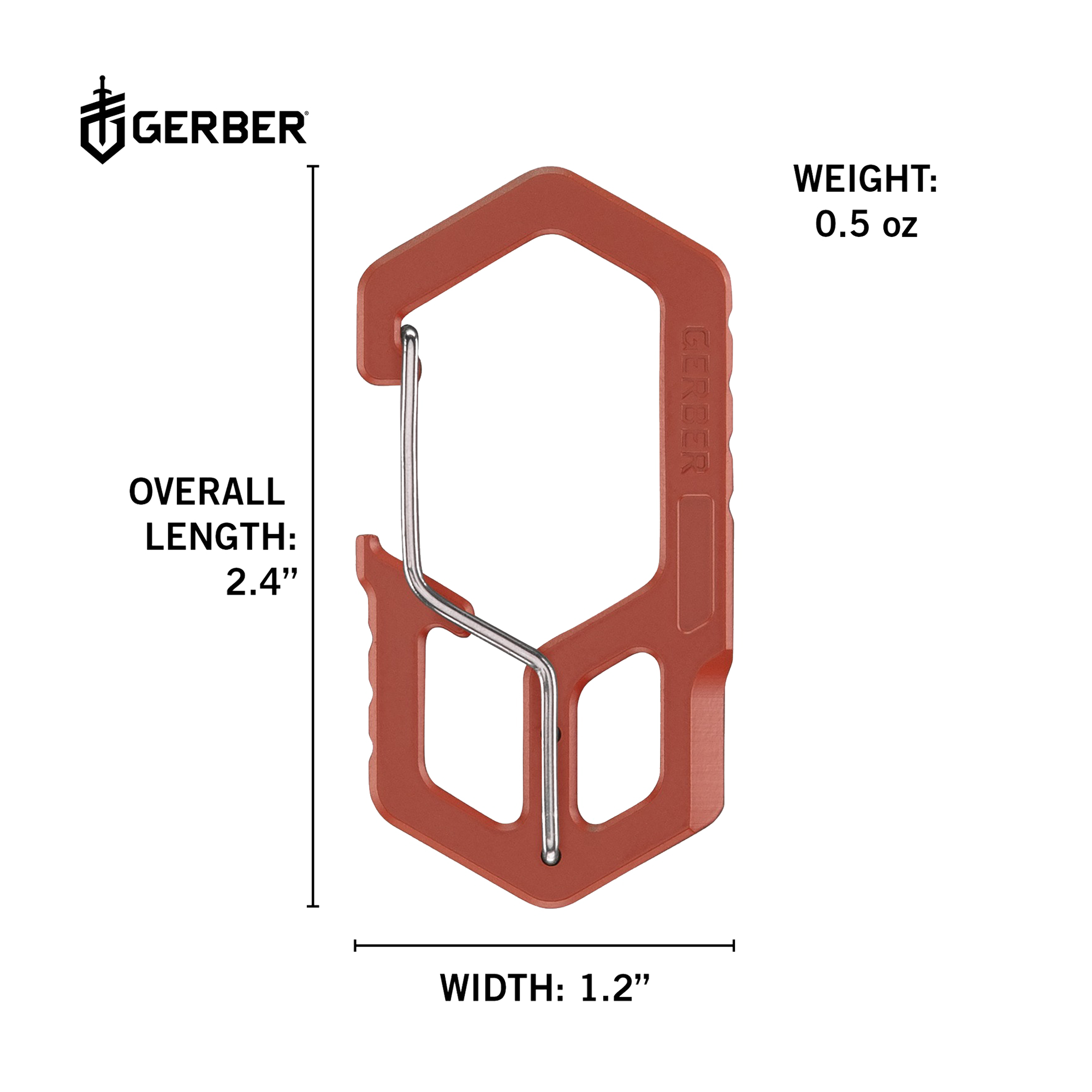 Gerber Carabiner Burnt Orange