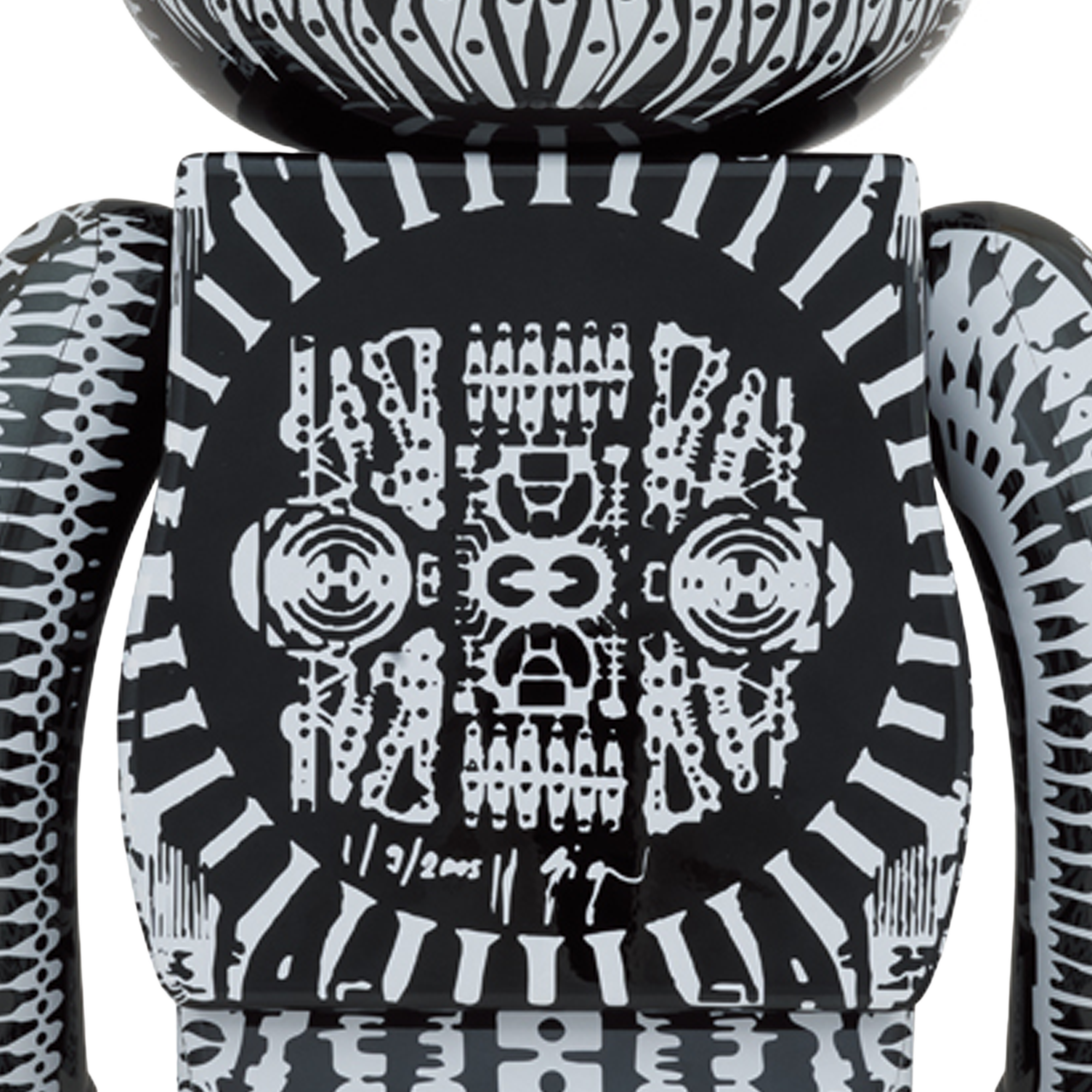Medicom Toy BE@RBRICK H.R Giger Black Chrome 1000%