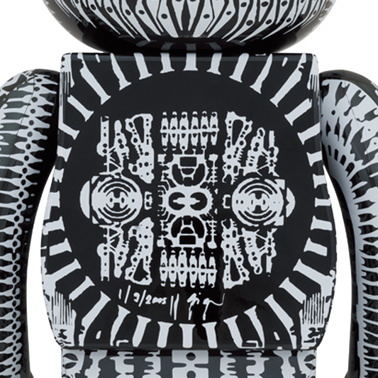 Medicom Toy BE@RBRICK H.R Giger Black Chrome 1000%