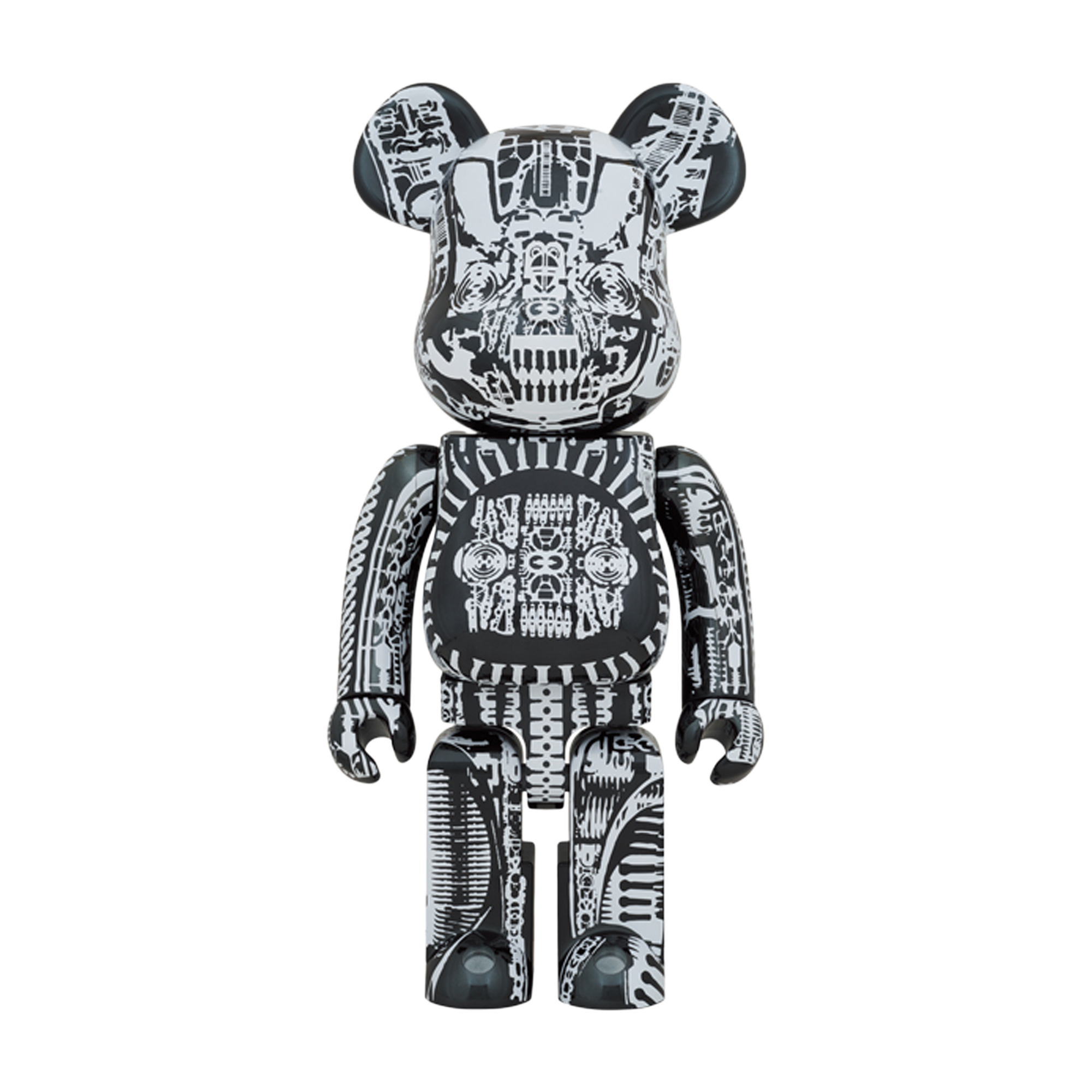 Medicom Toy BE@RBRICK H.R Giger Black Chrome 1000%