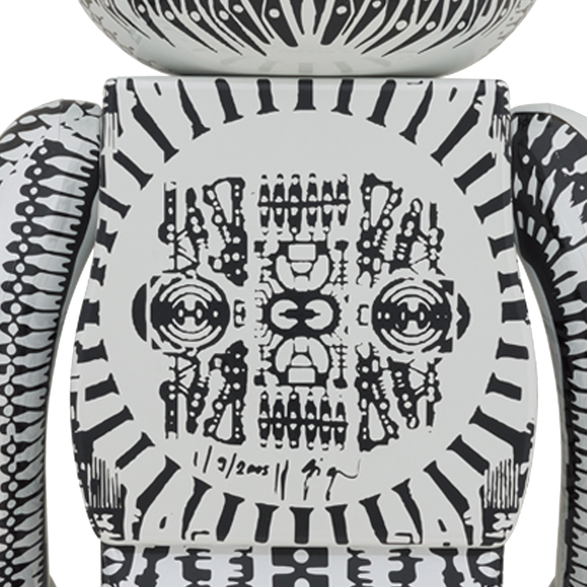 Medicom Toy BE@RBRICK H.R Giger White Chrome 1000%