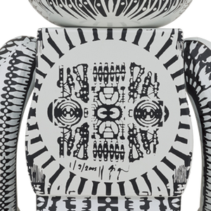 Medicom Toy BE@RBRICK H.R Giger White Chrome 1000%