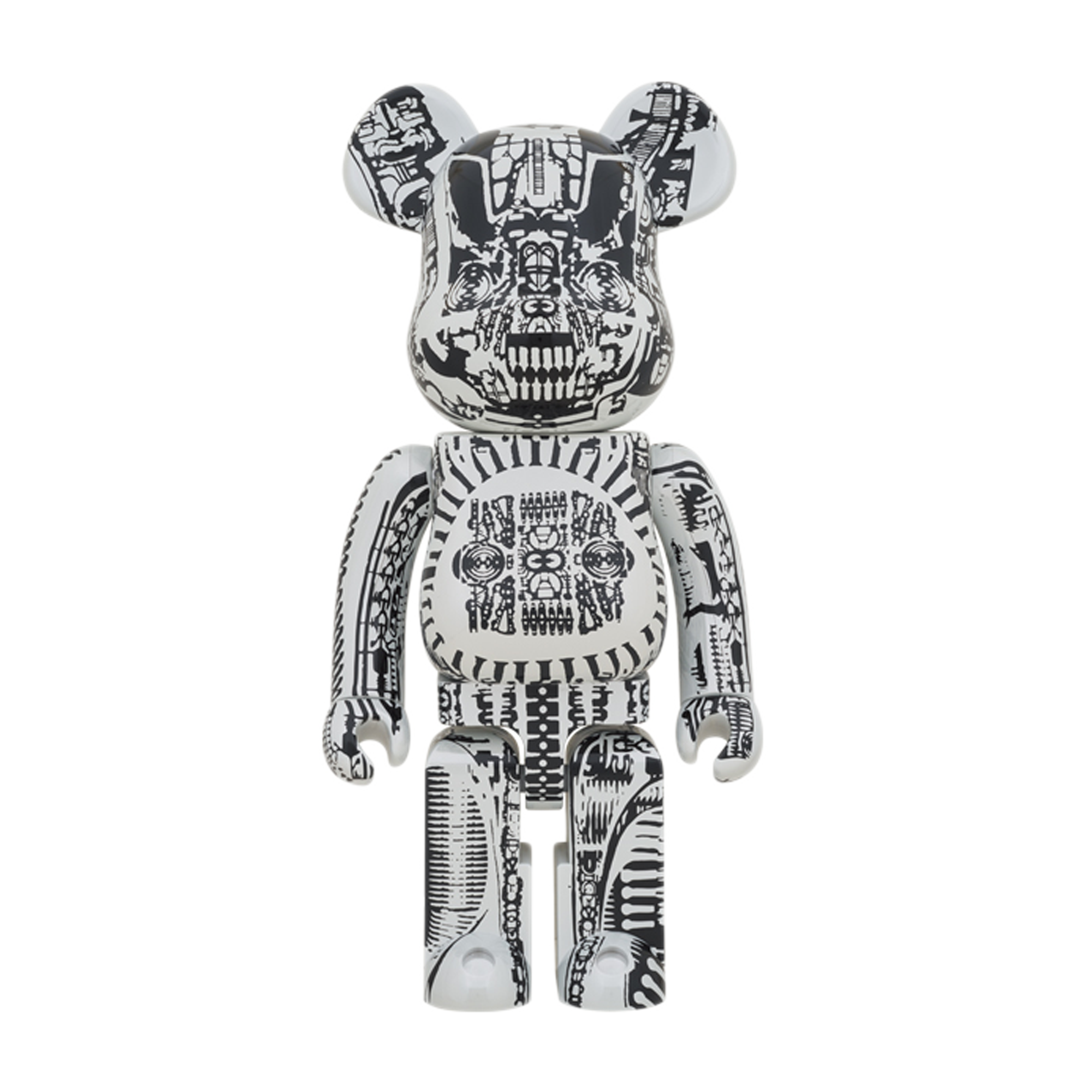 Medicom Toy BE@RBRICK H.R Giger White Chrome 1000%